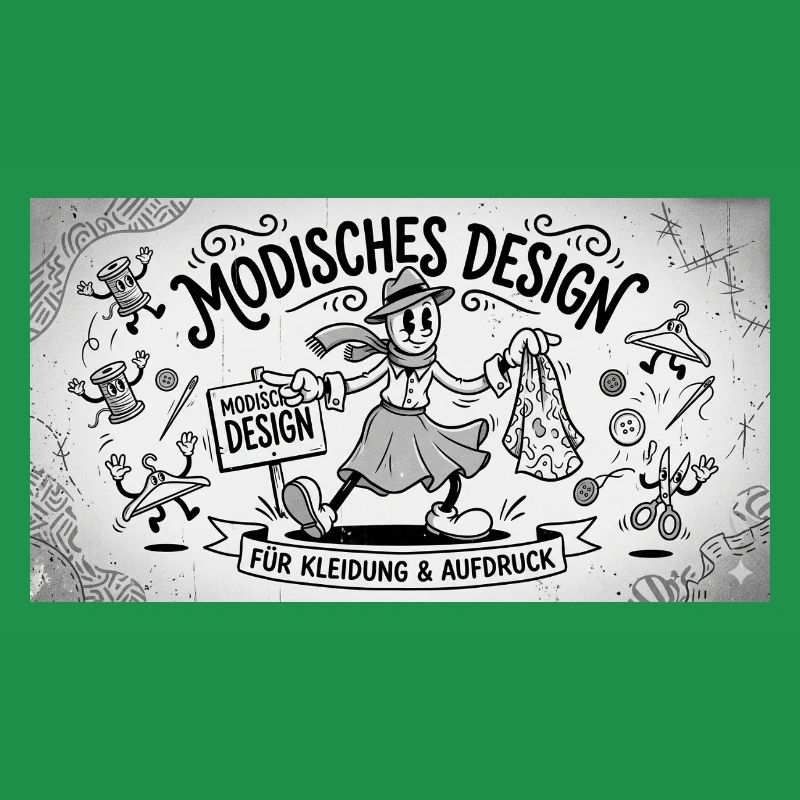 Nähkunst Modedesign Comic