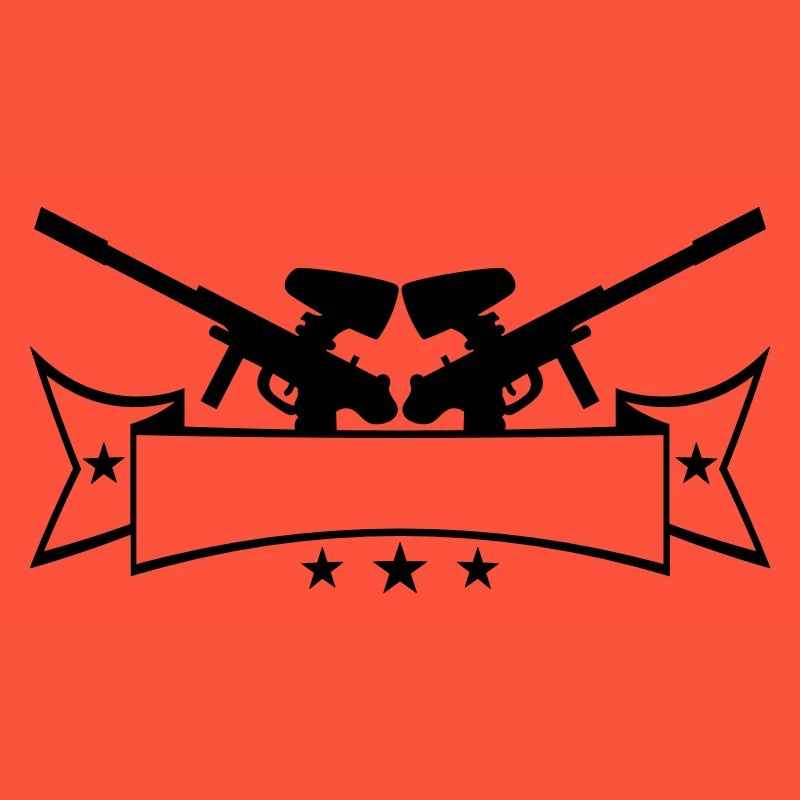 Write banner text 2 weapons aim paintball sp