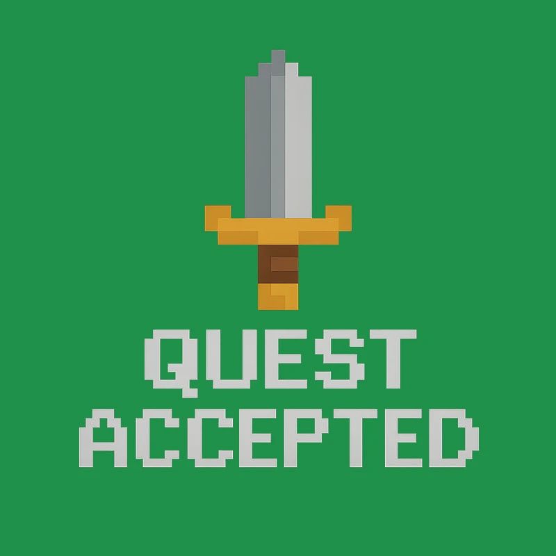 Quest Accepted Pixel Sword