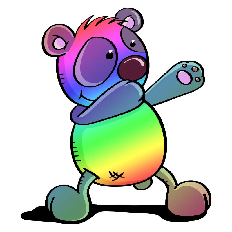 Bunter Pandabär - Dab Dance - Dabbing - Panda