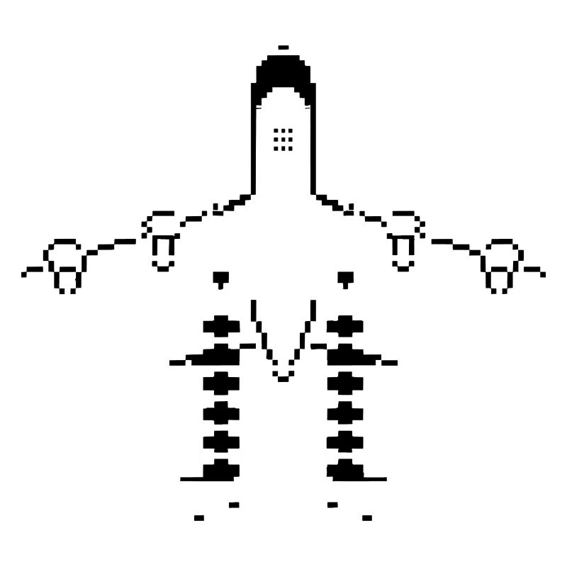Flugzeug Pixel Kunst