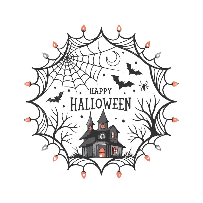 Halloween Spider Web Castle