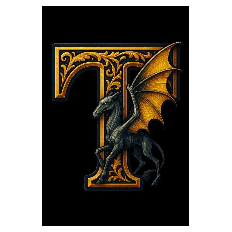 T – Magical ornament with winged creature