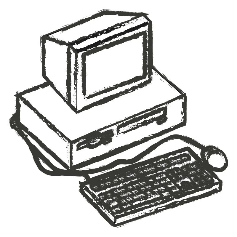 T shirt pc computer vintage computer gift idea