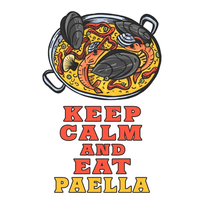 Keep Calm and eat Paella Design / Geschenkidee