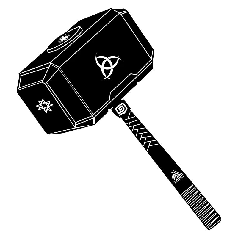 Marteau de thor Thor s avec symboles vikings