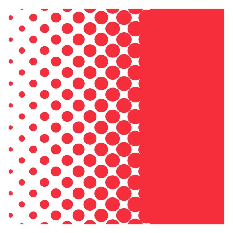 Halftone Gradient Rotes Panel