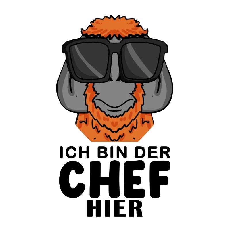 Cool Affe Chef Spruch Sonnenbrille