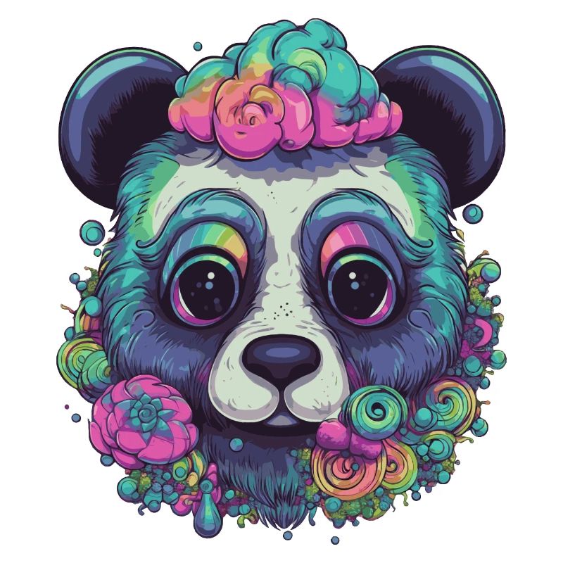 Psychedelischer Panda