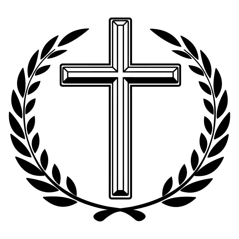 Kreuz Lorbeerkranz