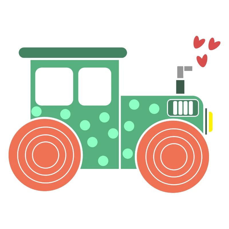 Kraftfahrzeug Ackerbau Herz Traktor Biobauer Feld