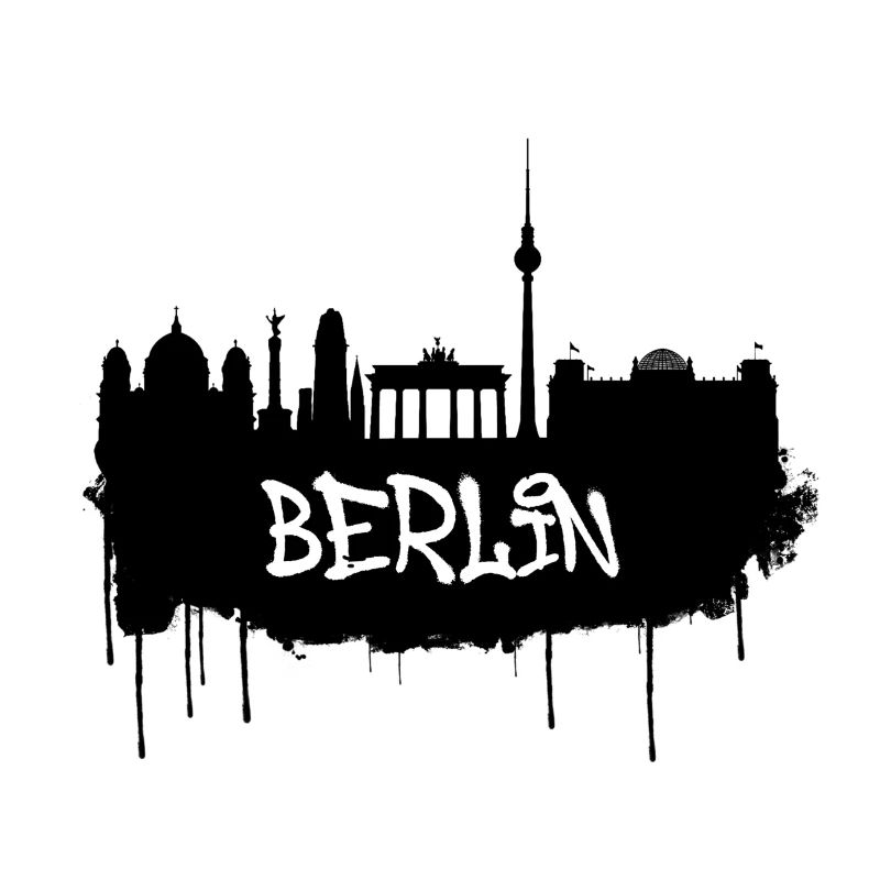 Berlin Graffiti Skyline
