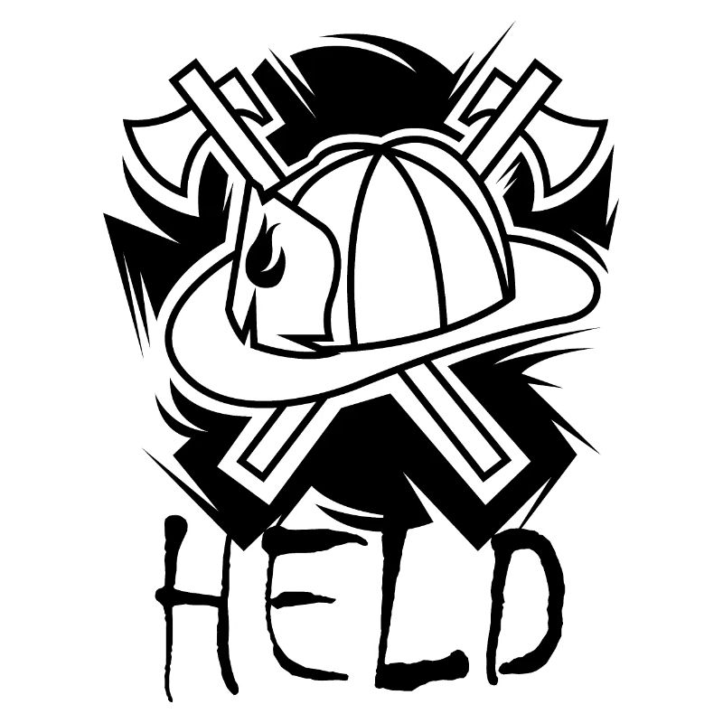 Hero, Firefighter, Firefighter, Symbol, Axe, Hero