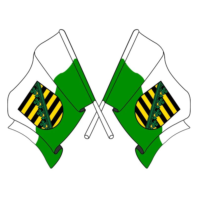 Deux drapeaux de Saxe