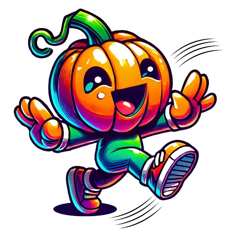 Dancing pumpkin - cute Halloween fun