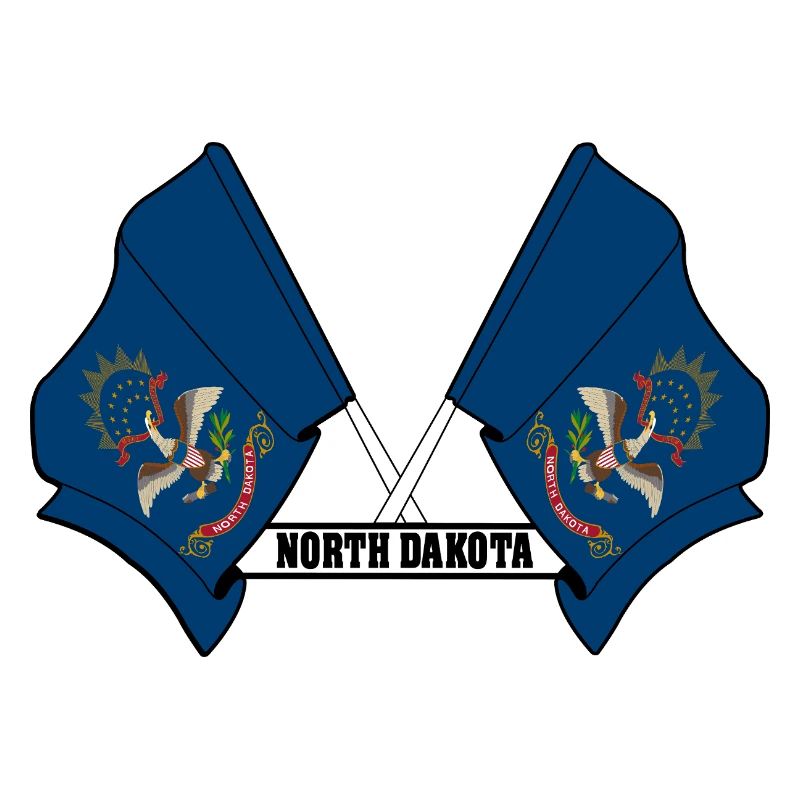 texte des petits drapeaux DAKOTA du Nord