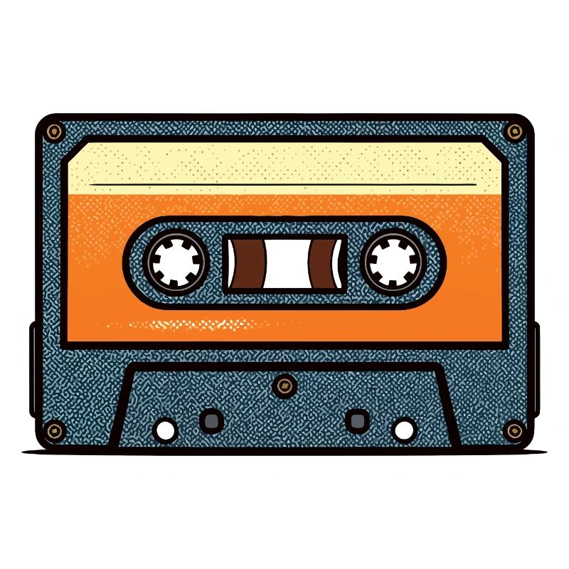 Conception rétro de cassette