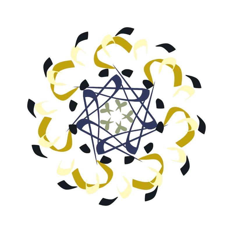 Motif de mandala complexe dans des tons de terre