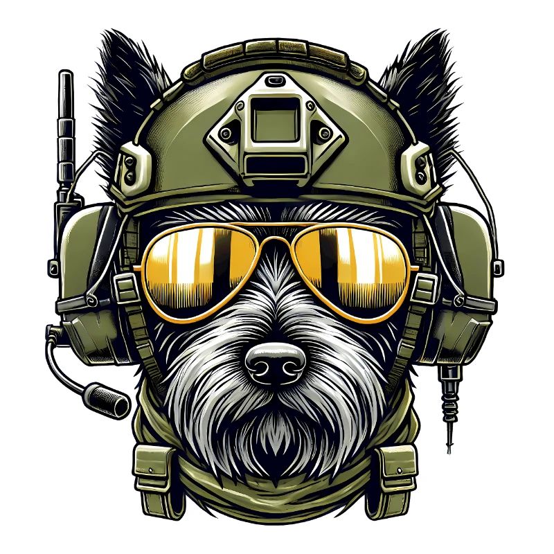 Scottish Terrier Military Design