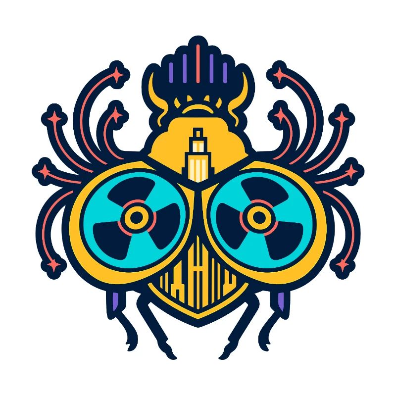 Neon Scarab