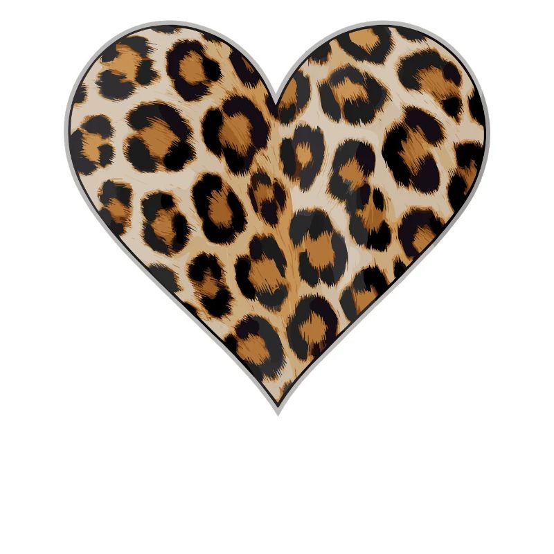 Leopardprint Herz Muster