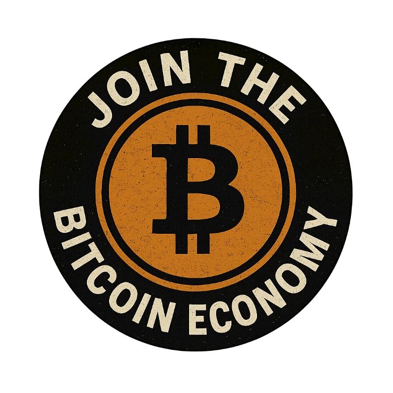 Join the Bitcoin economy round button