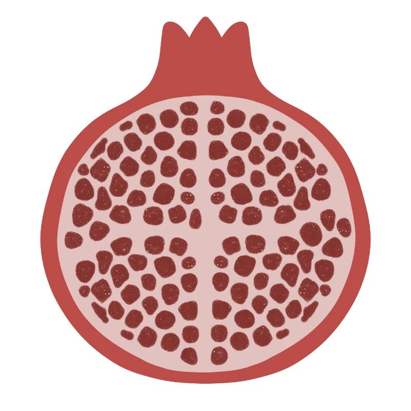 Pomegranate Half