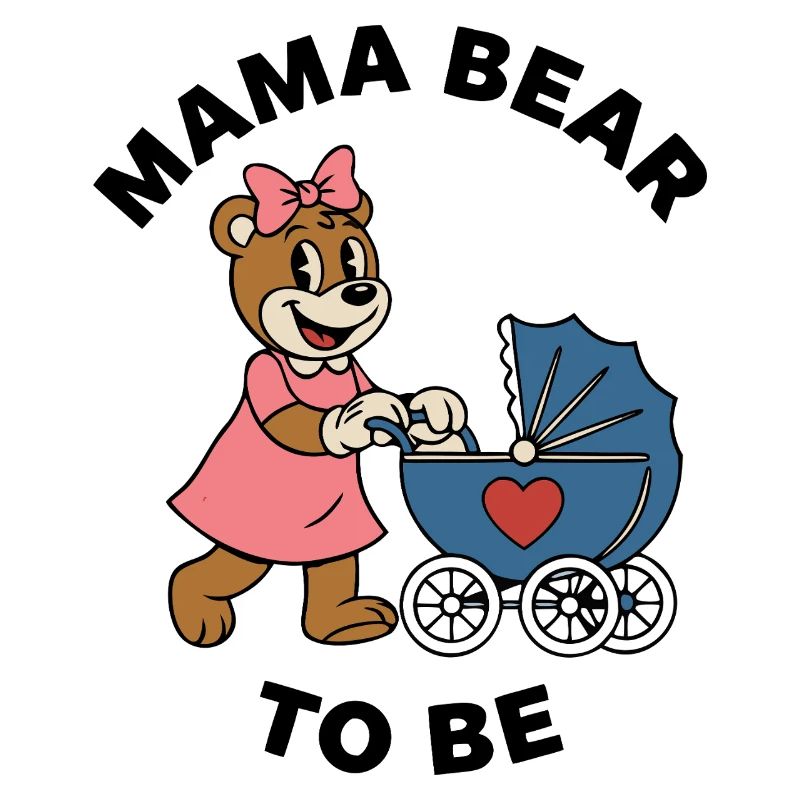 Mama Bear To Be – Stroller Ribbon Tee