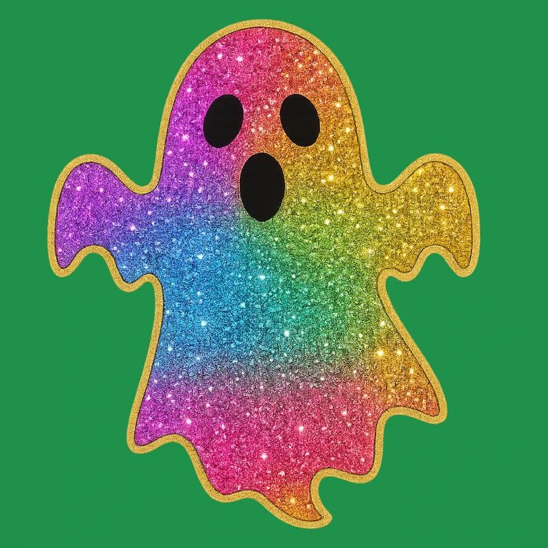 Halloween-Regenbogen Glitzer Geist