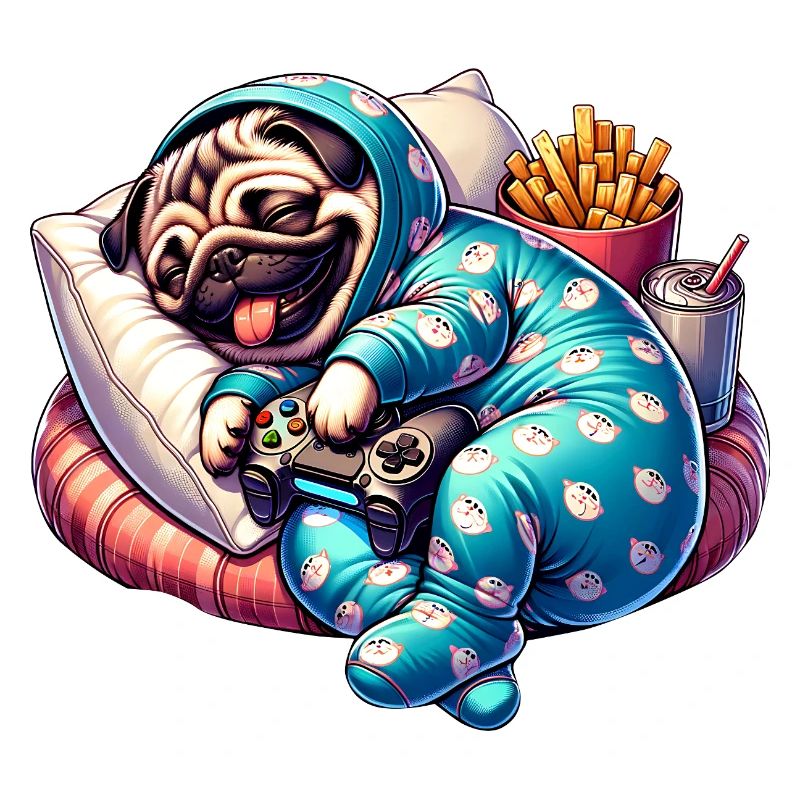 Gaming Mops Couch Abenteuer