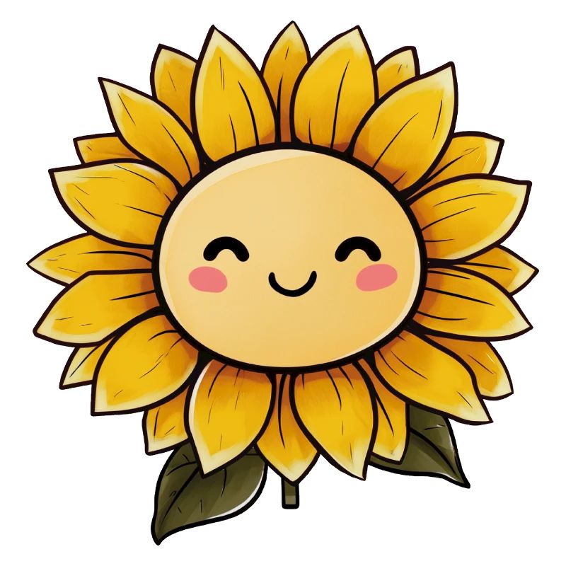 Sonnenblume mit Gesicht