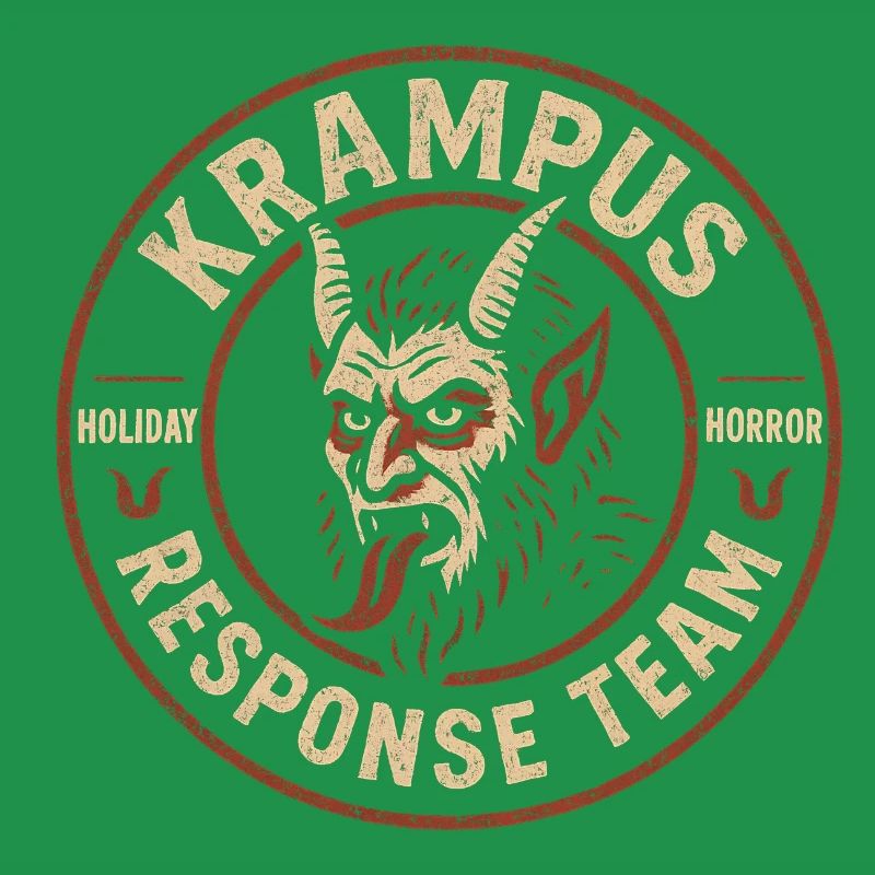 Équipe d’intervention Krampus Cryptide drôle Krampus