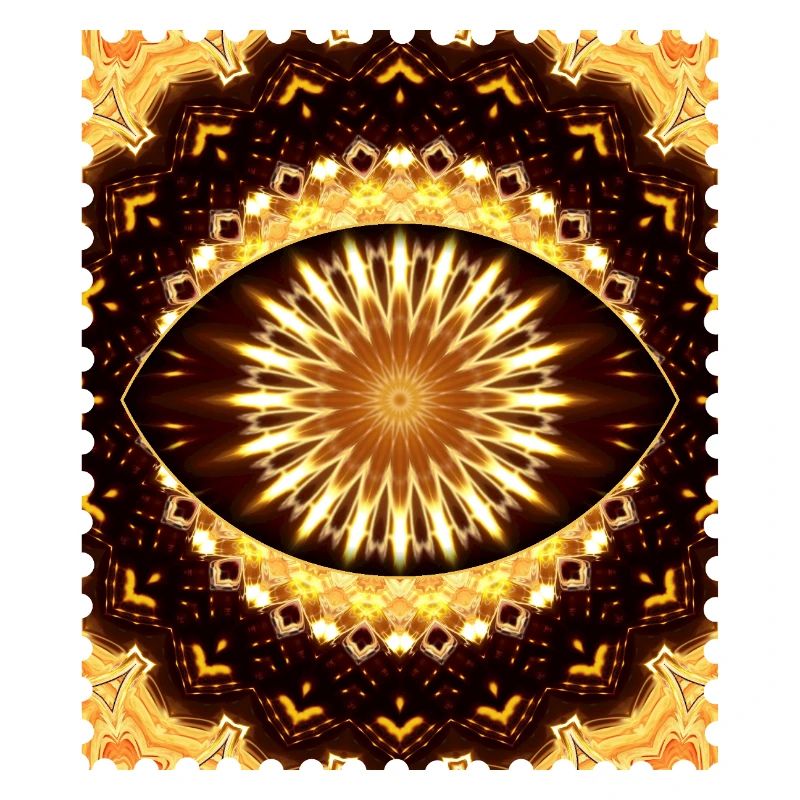Kaleidoscope Fire Eye Pattern