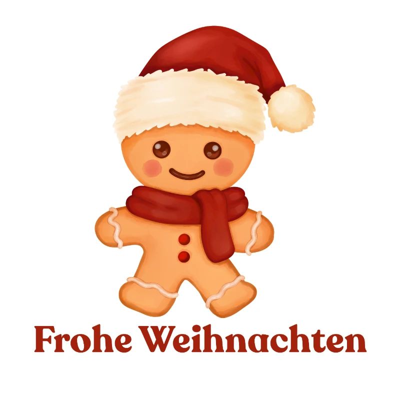 Frohe Weihnachten Lebkuchenmännchen Advent