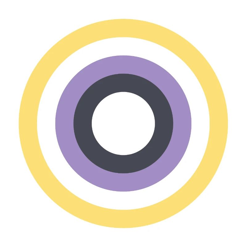 Concentric Ring Palette LGBTQ Non Binary