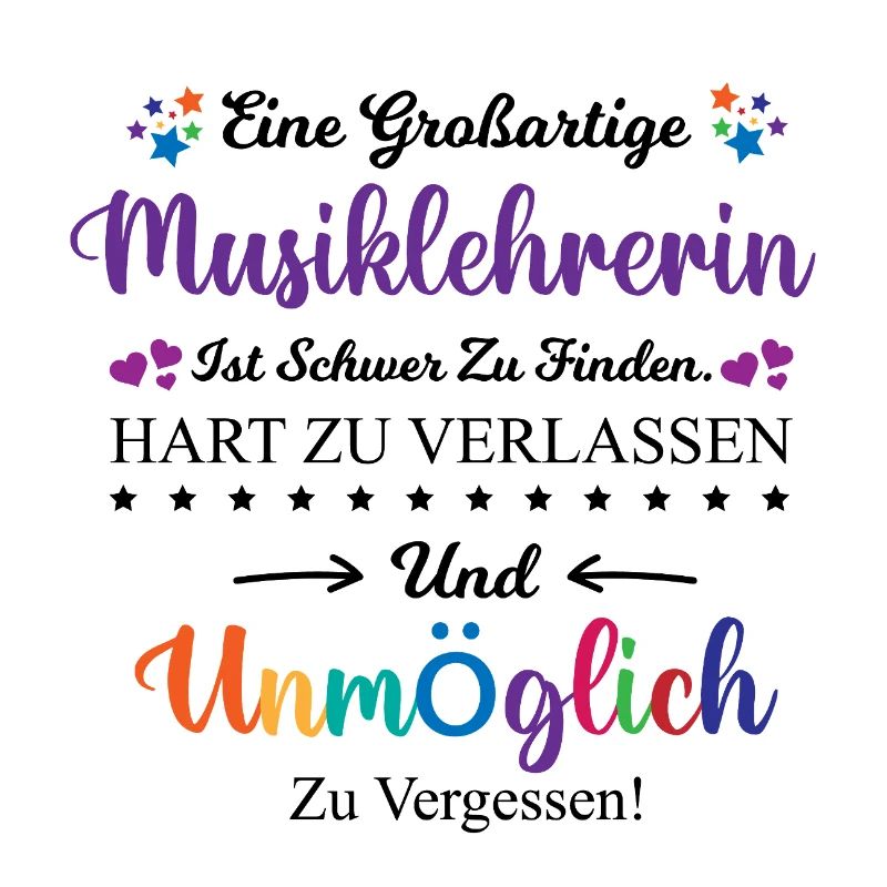 Musiklehrerin Beruf Abschied Geschenk Danke Spruch
