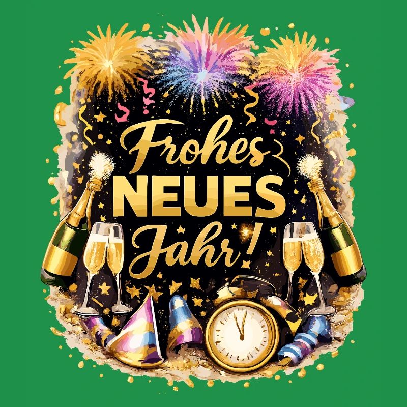 Happy New Year Countdown Fireworks