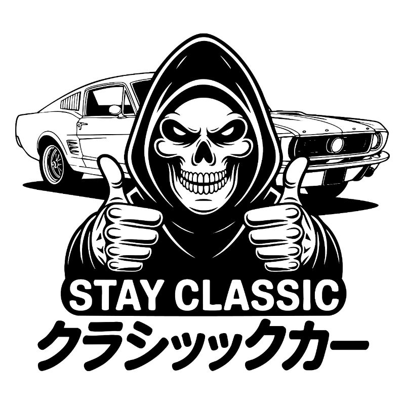 Stay Classic – Totenkopfkunst mit japanischem Oldtimer