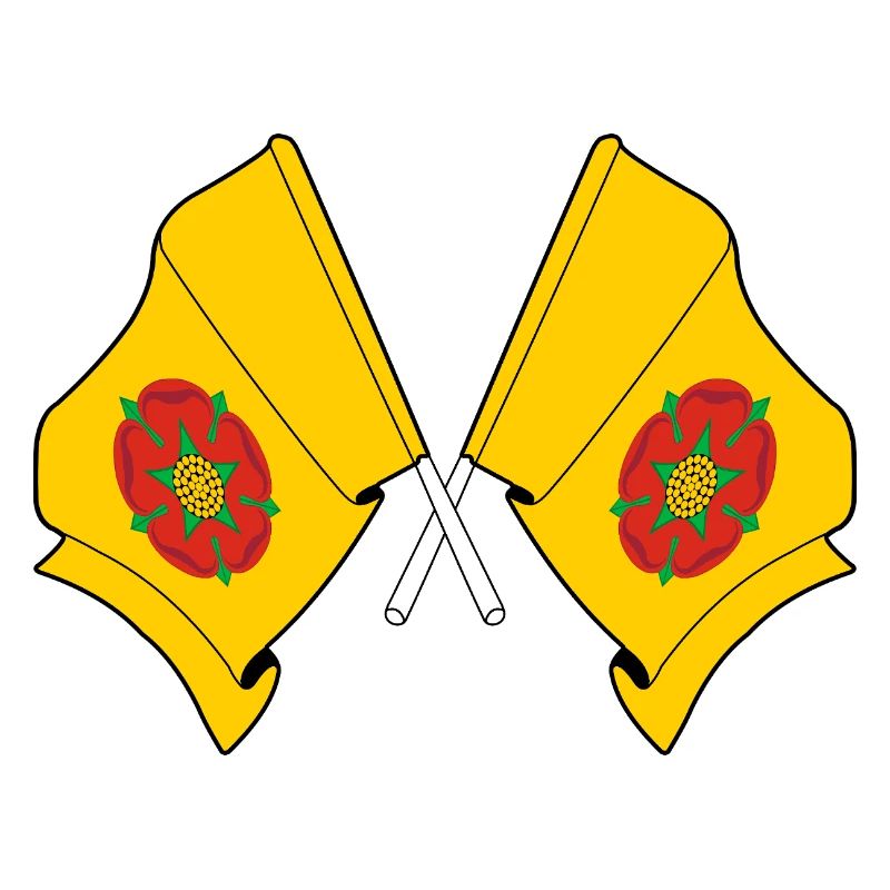 Drapeaux croisés du Lancashire