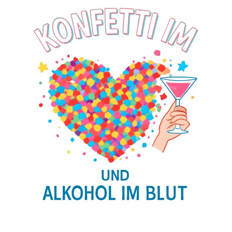 Fête de confettis de carnaval, cœur de phrase de carnaval, carnaval