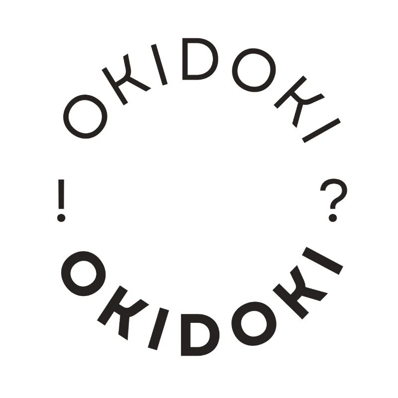 Okidoki Kreis Typografie