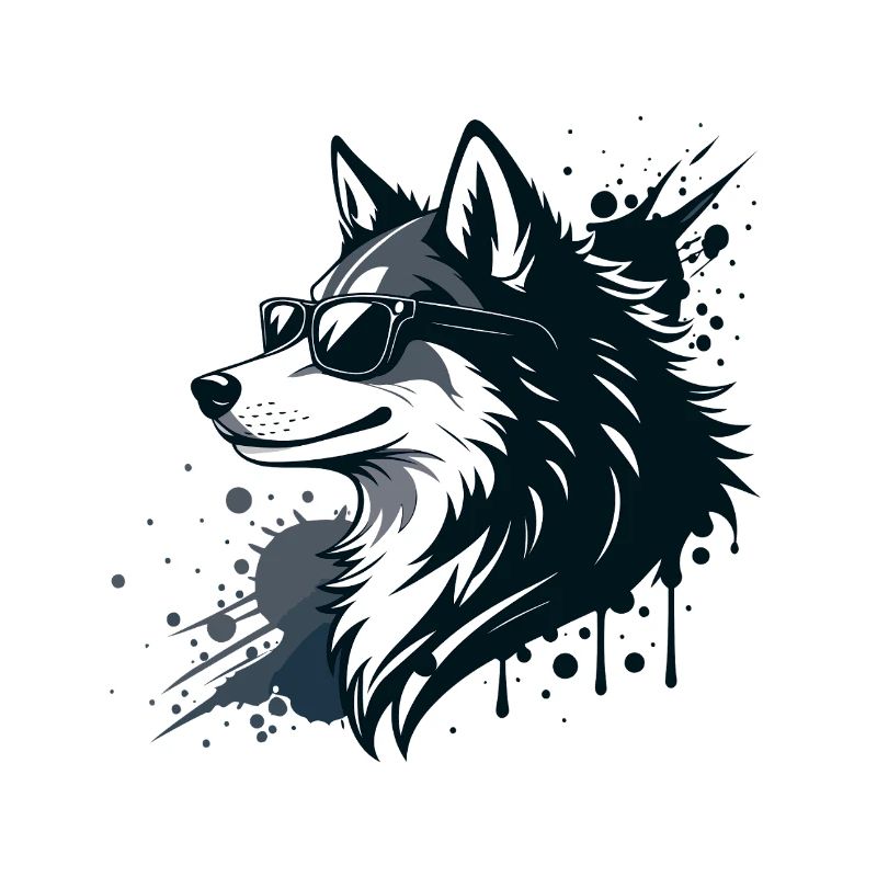 Husky-Chic-Gläser und Spritzer