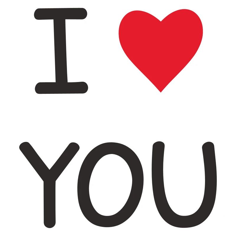 I ❤️ You – Doux Love Text Design