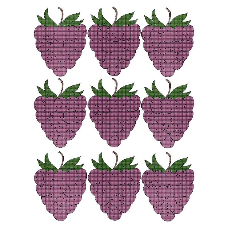 raspberry pattern textile