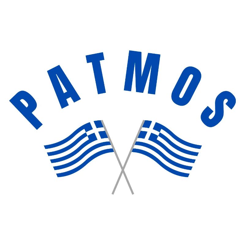 Patmos Croisant les drapeaux grecs