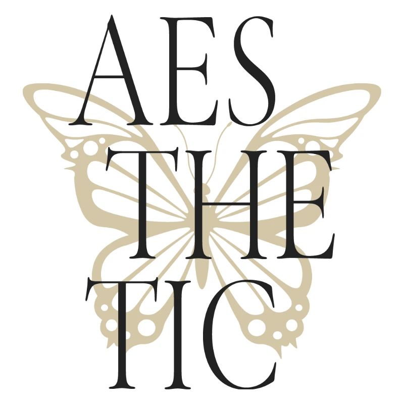 Typographie Esthétique Papillon Tee