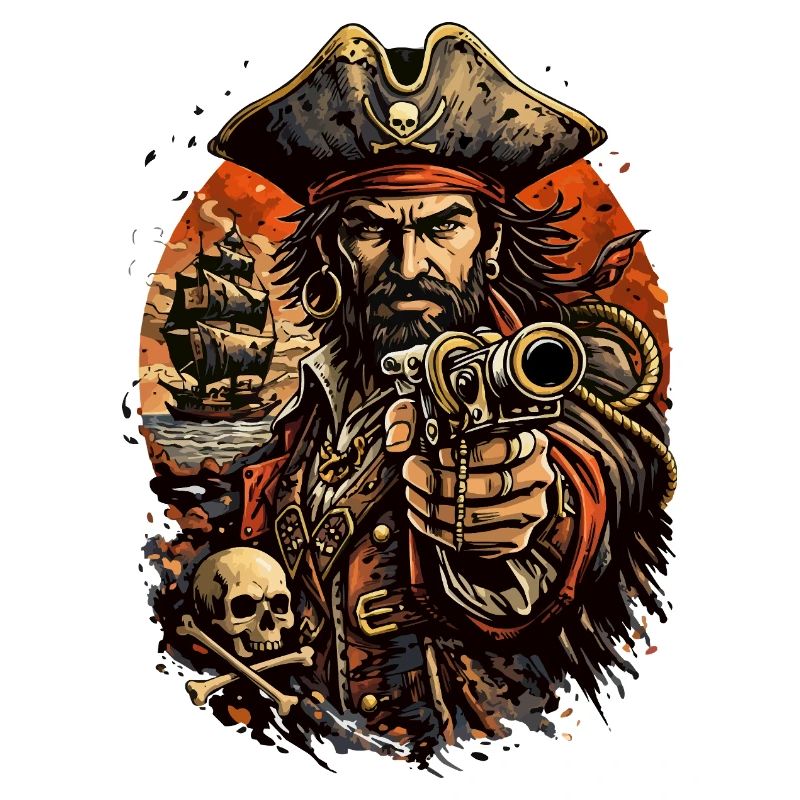Captain Pirate with Cannon