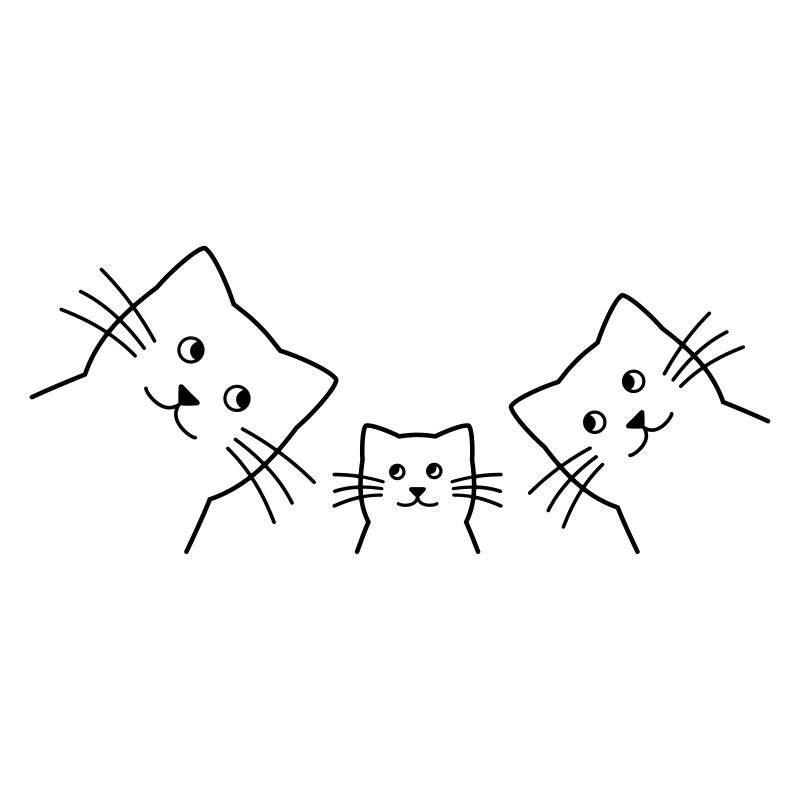 Kätzchen Katzen Familie Liebe Geschenkidee