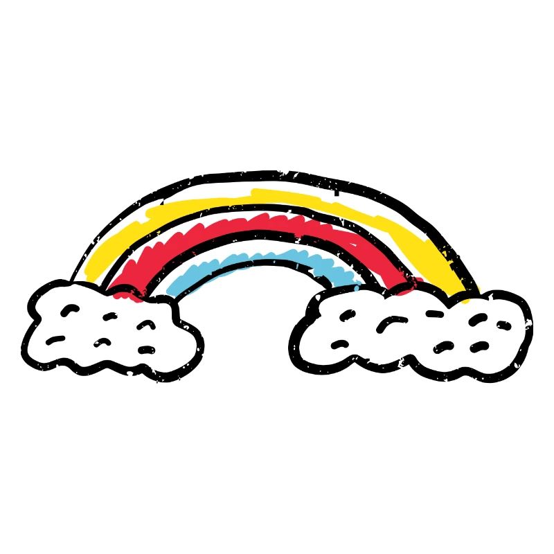Rainbow Brush Arc Strokes