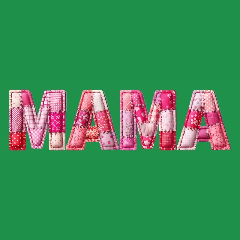 Mom Handmade Patchwork Font
